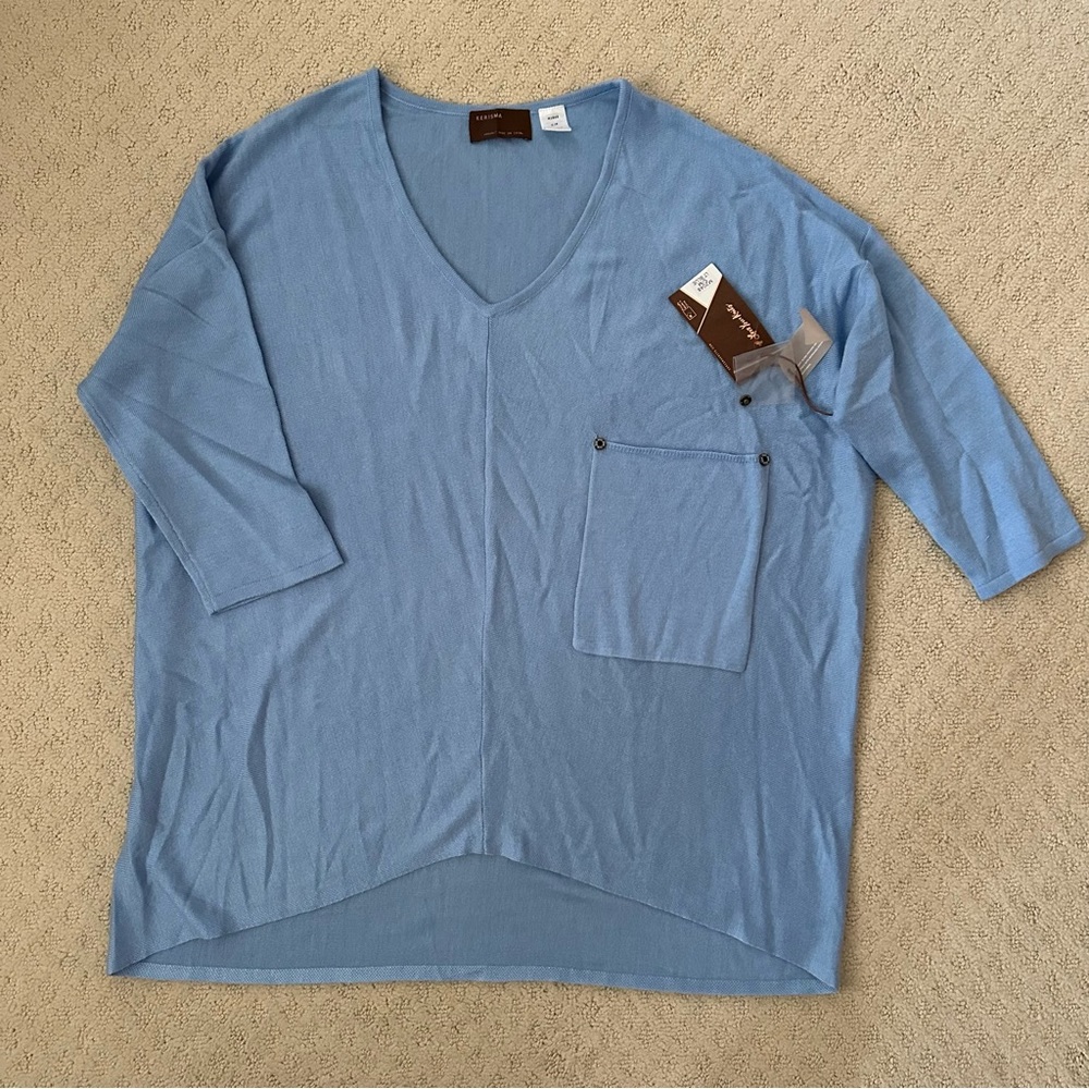 Kerisma Raven Pocket Sweater Light Blue Size Small/Medium